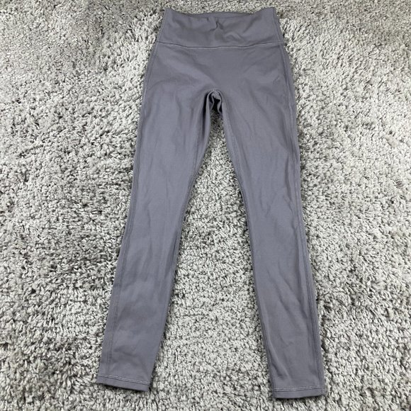 Fabletics Trinity Motion365 High Waisted Leggings Size XS Quarry Grey/White - Picture 2 of 9
